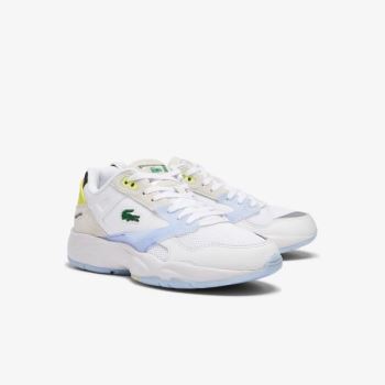 Lacoste Storm 96 Lo Textile and Leather Sneakers Dámské - Tenisky Bílé / Koralove | CZ-1THxSL